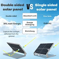 Panneau solaire monocristallin double face 120W/240W, absorption de la lumière double face, fournissant plus de puissance pour les camping-cars, les yachts, les maisons et les jardins 6
