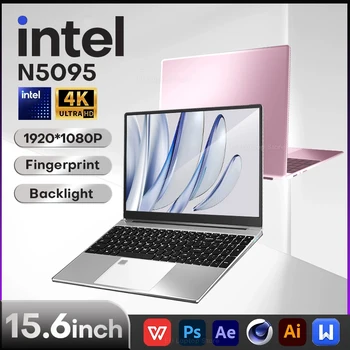 Computer portatile da 15,6 pollici Intel Celeron N5095 Notebook PC Gamer 16 GB di RAM 1 TB 2 TB SSD Ufficio Studio PC Windows 11 Pro 1080P Laptop