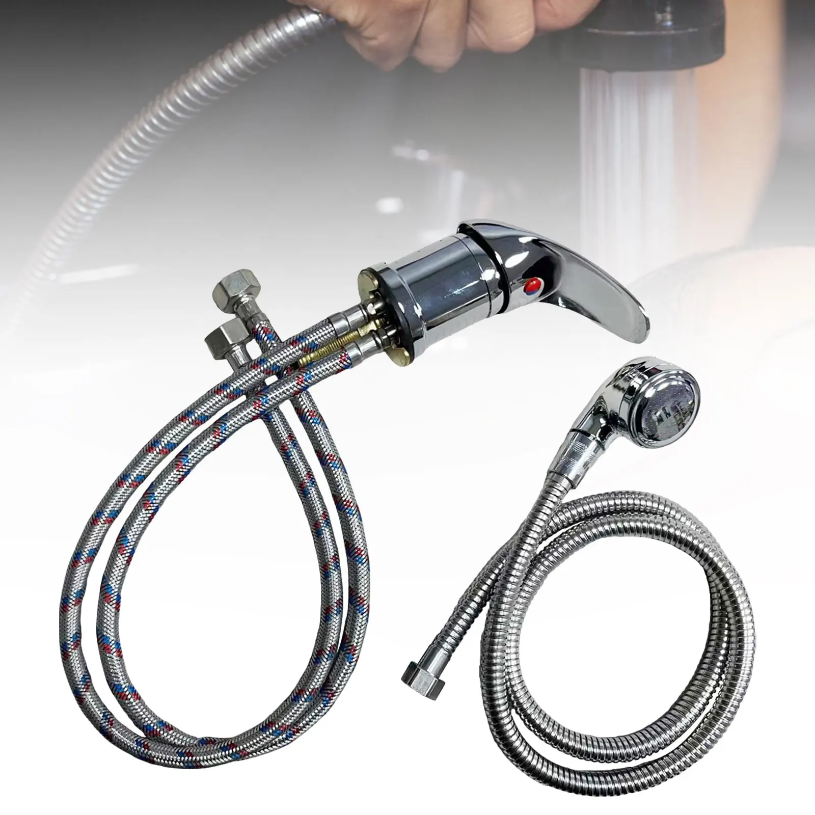 طقم صنبور من سبائك الزنك للصالون ، وعاء الشامبو ،...