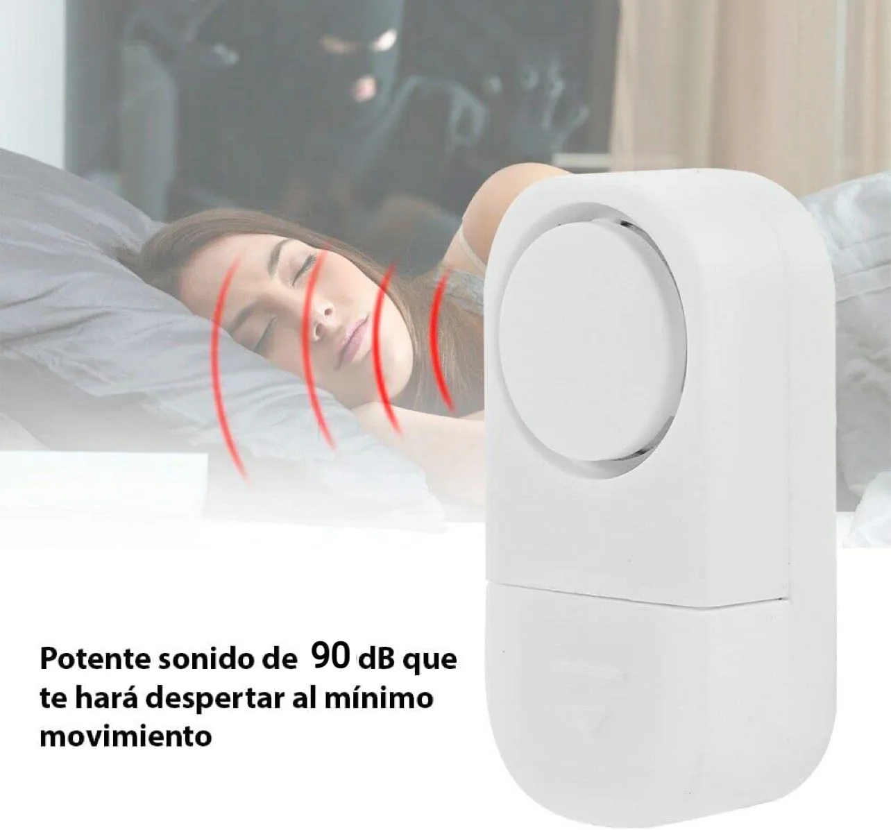 6 Unidades de Alarmas para puerta, timbre inalámbrico seguridad para el  hogar detector de puertas y ventanas, cerradura con defensa antirrobo,  accesorios alarmas de home y casa (BLANCA) - AliExpress