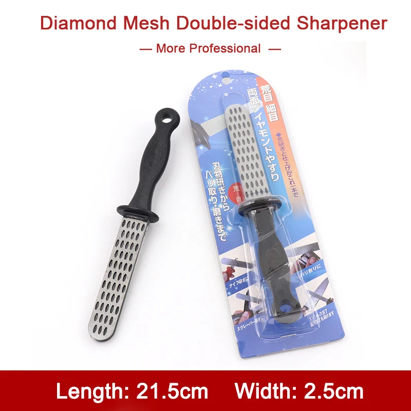 

1Pcs Diamond Mesh Double Sided Sharpener Outdoor Tools Portable Sharpener For All Kind of Knives Blade Scissors Kitchen knives