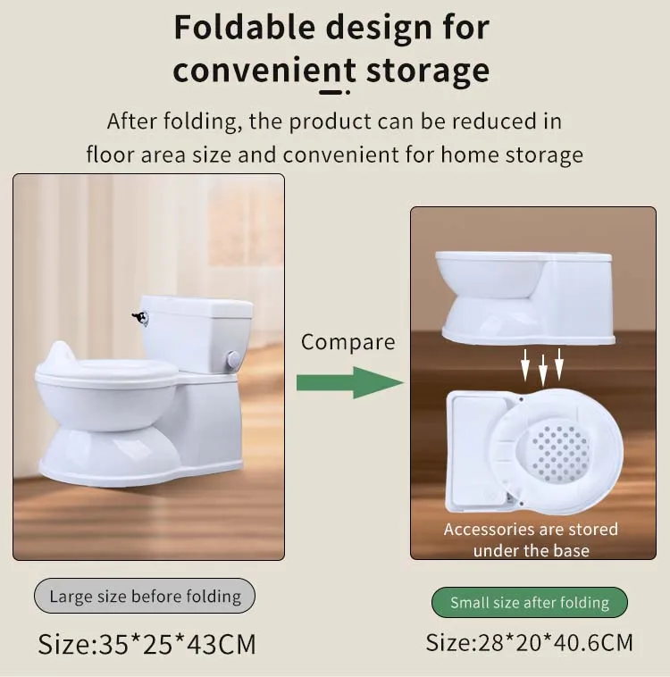 Baby Potty Training Toilet With Realistic Flushing Sound & Feel Like An Adult Toilet, Removable Pot,Toddler Potty Seat 5