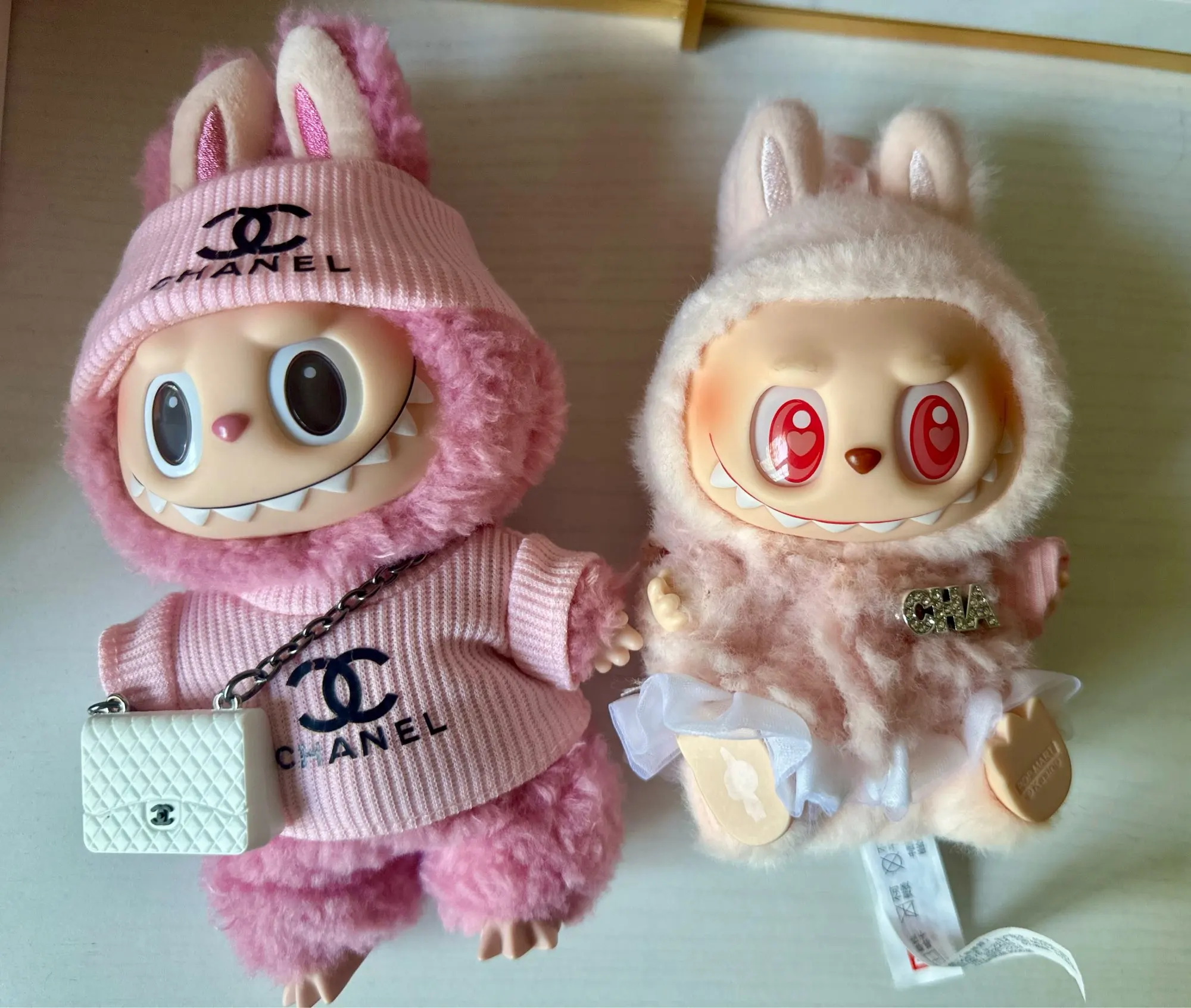 Labubu Doll Clothes - Fashion Overalls for V1/V2 15/17cm Plush Dolls photo review