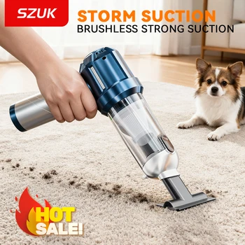 SZUK 2026NEW Mini aspirateur de voiture Machine de nettoyage à forte aspiration puissant aspirateur Portable sans fil pour voiture aspirateurs sans fil aspirateur pour voiture aspirateur maison aspirateur sans fil