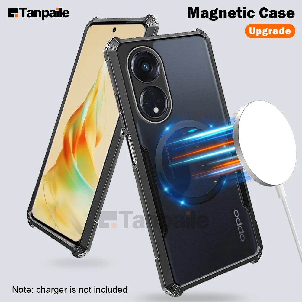 Ultra Thin Magnetic Case For Oppo Reno 8t 5g 4g Shockproof Wireless 