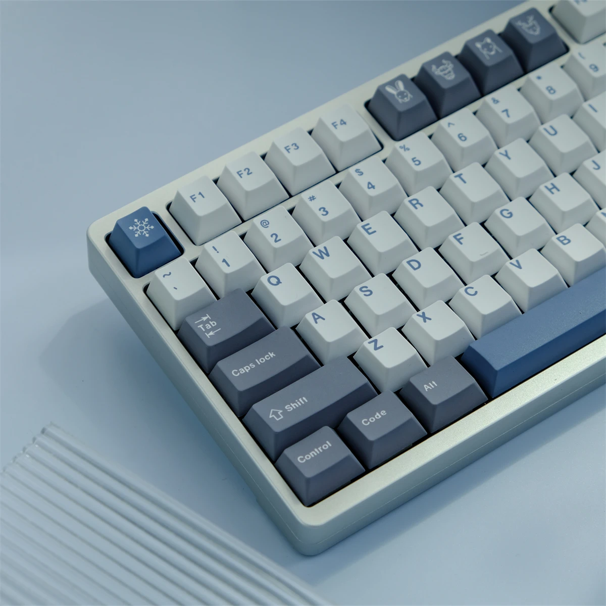 Chaves Gmk Arctic Keycaps Cereja Perfil Pbt Tintura Sublimação Teclado Mecânico Inglês Keycap para mx Interruptor com 1.75u Shift 129 - Imagem 6