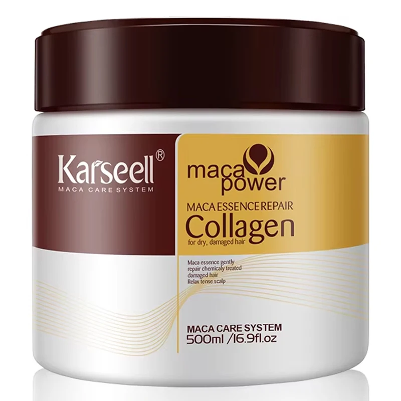 Karseell Collagen Hair Mask 16.90 fl.oz 500ml Deep Repair Essence for Dry Damaged Hair All Type