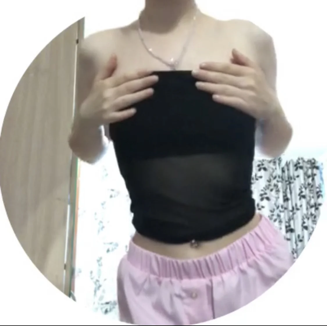 Luxe Black Bandeau Crop Top - Soft Stretch Polyester Vest photo review