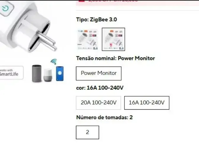 1PCS Zigbee 3.0 WiFi Smart Plug EU Socket Timer Adaptor Outlet 16A/20A Power Monitor APP Voice Control Tuya Alexa Google Alice photo review