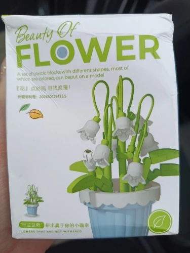 1PC Mini Succulent Flower Pot Building Blocks Simulation Flower Assembling Brick Model Kids Toys photo review