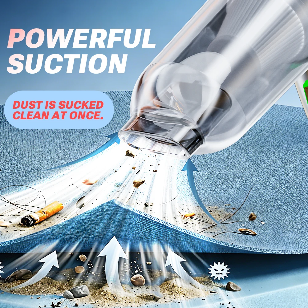 SZUK 15000PA Car Vacuum Cleaner Powerful Mini Portable Vacuum Cleaner for Car Home Appliance Handheld Blower Cleaning Machine 2