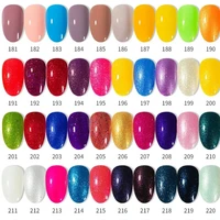 RS NAIL 15ml UV Nail Gel Polish 308 Colors Gel Varnish Fashion #151-265 Color Black White Red Gel Lacquer Of Nail Art Gel Polish 2