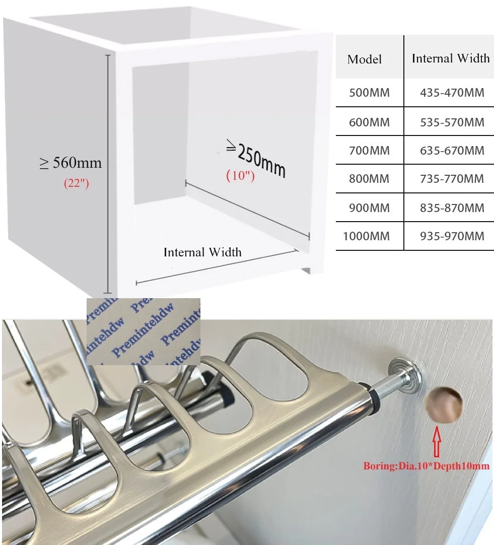 Stainless Steel 2 Tiers Dish Rack With Drip Collecting Tray Kitchen Cupboard Plate Storage Drying 1Set