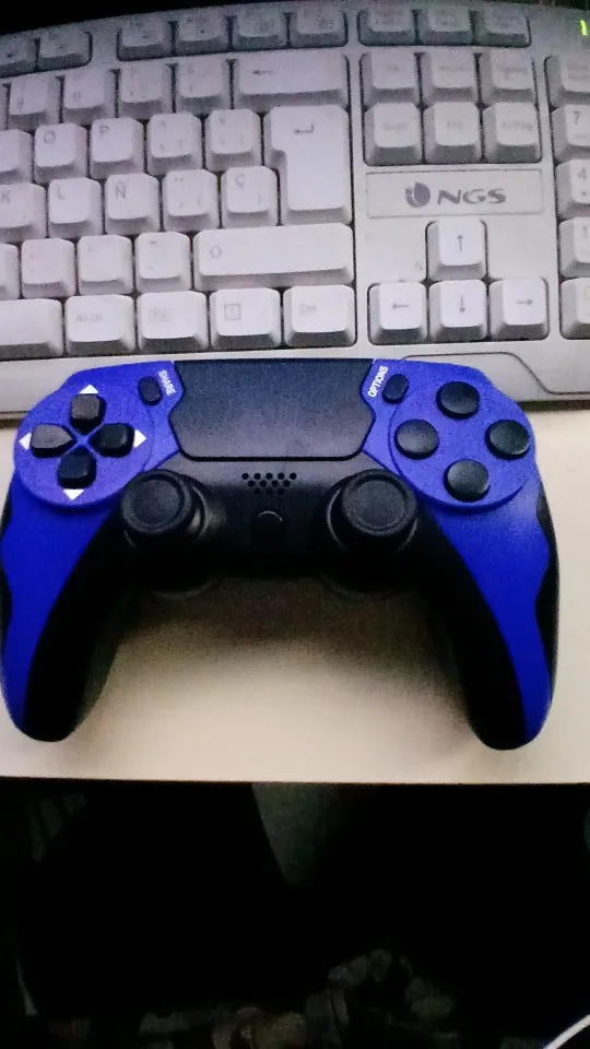 GAMINJA-mando inalámbrico P48 con giroscopio de seis ejes, controlador de juego para PS4, PS3, consola Wins 7, 8, 10, Joystick de PC de doble vibración photo review