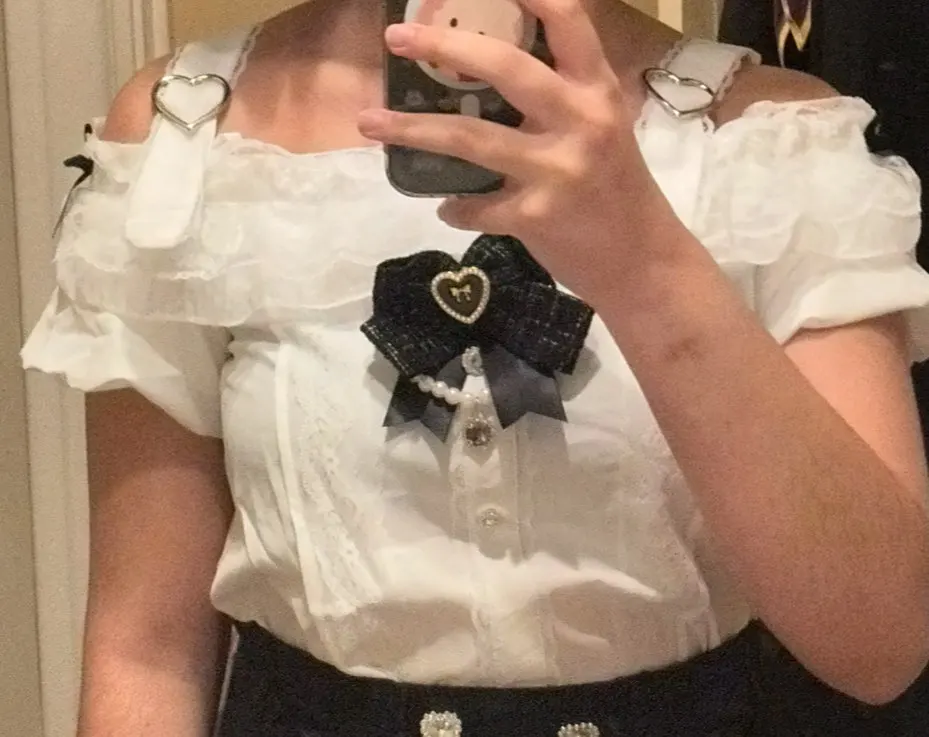 Off-Shoulder Blouse & SK Set - Jirai Kei Aesthetic photo review