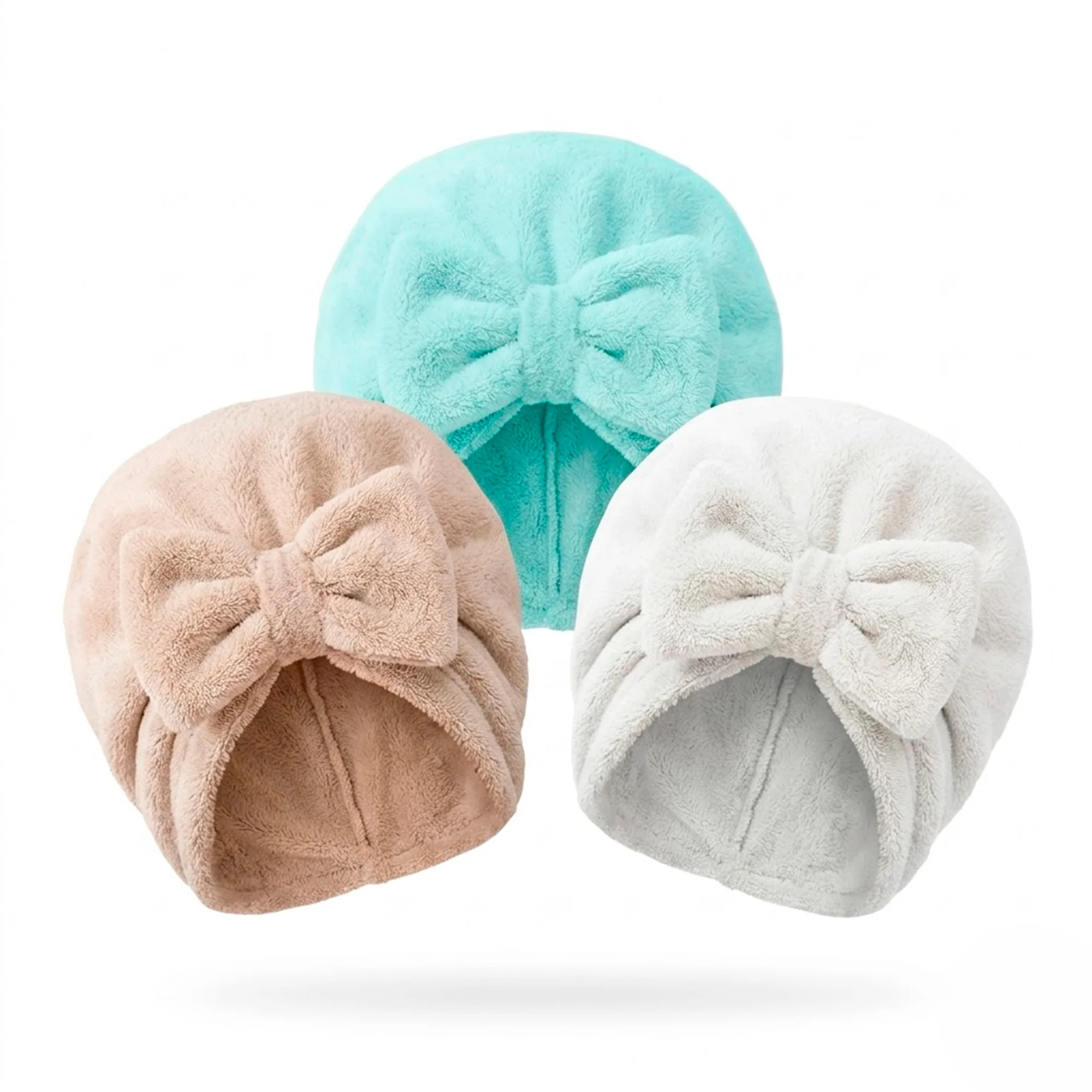 Suave Gorro Toalla para el Cabello de Microfibra Ultra Absorbente para Salir de la Ducha Ideal para Mujeres y Niñas