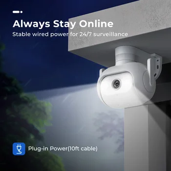 IMILAB EC5 -Smart Security System Kit, Outdoor Video Surveillance, Wireless App Control, Floodlight Camera, Wi-Fi, 2K 4