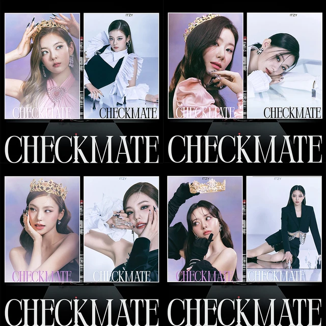 KPOP 2pcs/set ITZY Album CHECKMATE Poster Sticker Wall Sticker