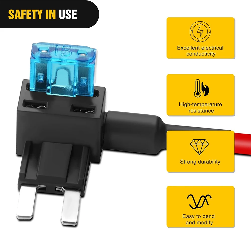 Adattatore Fusibili Auto ATO ATC Rubinetto Porta-fusibili ATO/ATC + Set