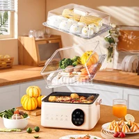 Multifunctional electric steamer household large capacity three-layer electric steamer breakfast machine 2