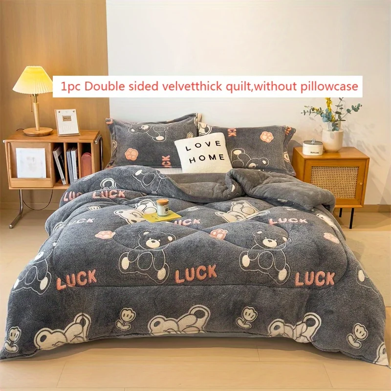 الشتاء الفراش سميكة لحاف بطانية سميكة الدافئة الفا...
