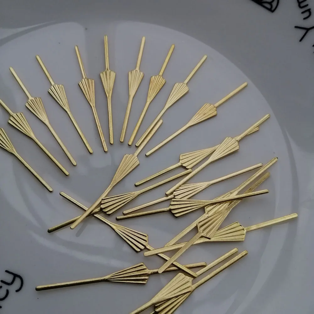 100PCS 45mm/1.77inch Gold Metal Arrow Connectors Pins for Crystal Prisms Beads Chandelier Pendant Lamp Lighting Parts metal buckles connectors