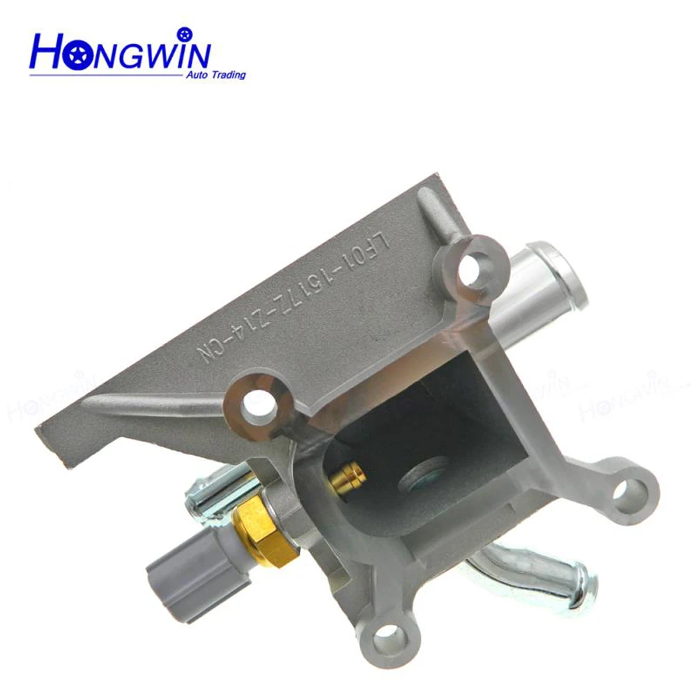 Water Outlet Engine Coolant Thermostat Housing With Sensor For Mazda 3 5 7 LF01-1517Z-Z14-CN,LF01-1517Z,1S7G8K556AJ, 1S7G8K556AJ Engine Coolant Thermostat Thermostat Housing Cover