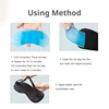 Sleep Light Blocking Eye Mask and Gel Cold Ice Pack Double-Sided Ice Silk Warm Cool Sleep Eye Mask for Travel Sleeping 6