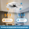IRALAN 60W LED Ceiling Light Ceiling Fan Modern Simple Home Bedroom Remote Control Dimmable Fan Light 3