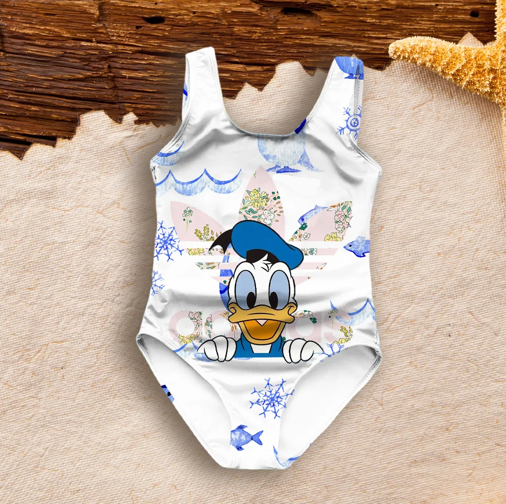 MONNALISA - Donald Duck Swimsuit - White