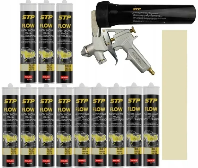 ZESTAW MAS STP FLOW BEŻ 12x 290ml + PISTOLET STP NOVOL z Polski za $232.42 / ~862zł ZESTAW MAS STP FLOW BEŻ 12x 290ml + PISTOLET STP NOVOL z Polski za $232.42 / ~862zł