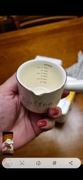 Ceramic Measuring Cup, customer photo