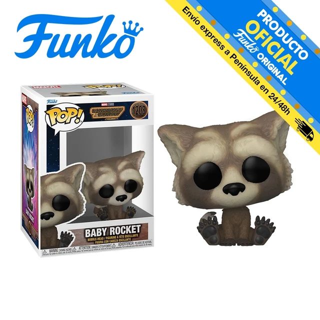 Funko Pop! Guardianes De La Galaxia 3 - Rocket Bebé, 67516, Nº1208,  original, juguetes para niños, niñas, regalos, coleccionista, figuras,  muñecos, tienda, con caja, nuevo, hombre, mujer, licencia oficial -  AliExpress