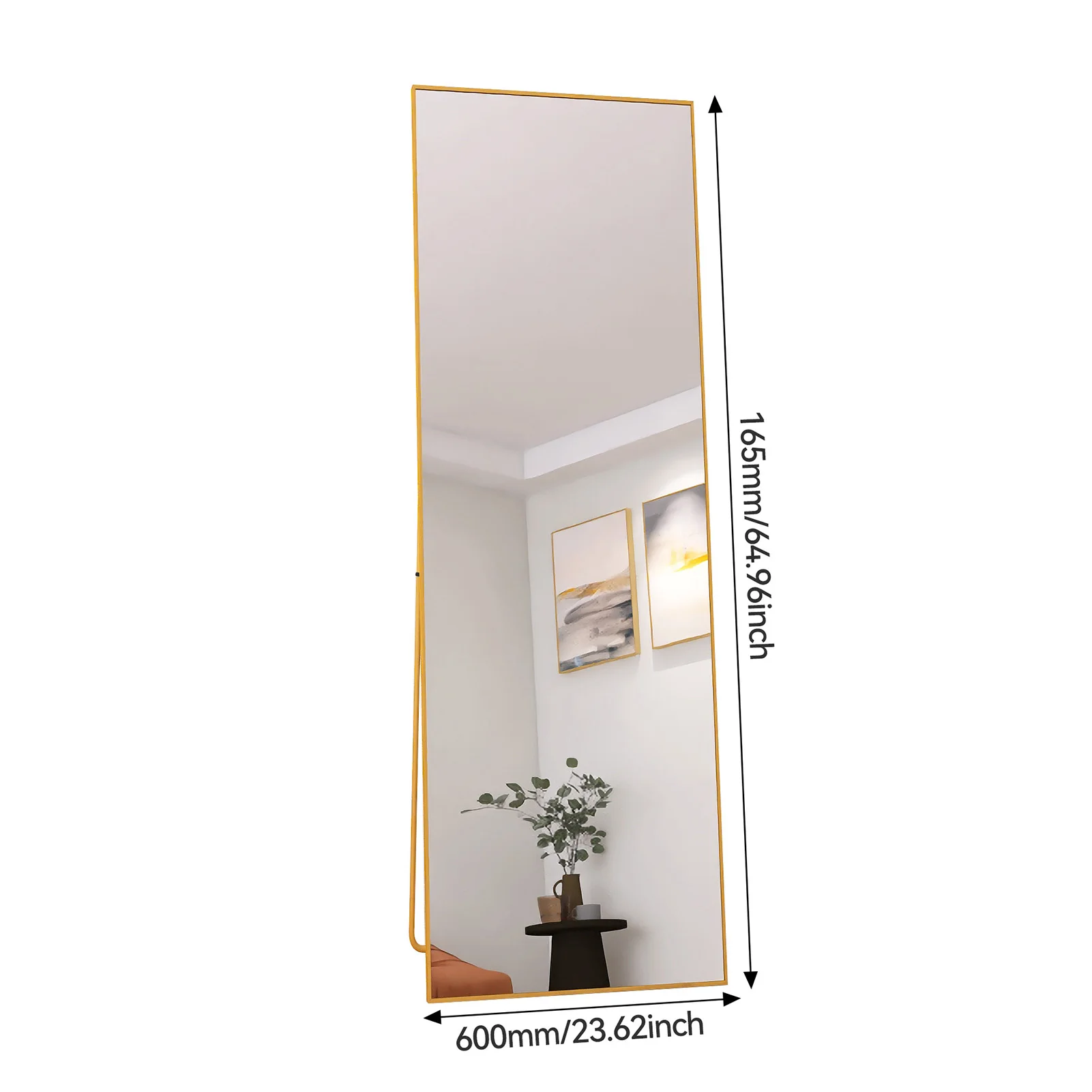 Rosahqnda Full Length Mirror 53x162cm Standing Mirror,Wall Mounted, Leanning, Floor Mirror,Full Body as Dressing Vanity Mirror