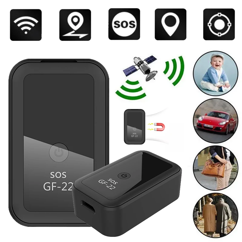 

Magnetic GF22 GPS Tracker Device Voice Control Anti-Lost Device Locator Mini Precise Positioning Mini Tracking Locator