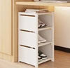 Multiple Layers Shoe Organizer Use At the Door Shoe Rack Organizer Nonwovenfabric Rack Stackable Shelf Adjustable Saving Space 5