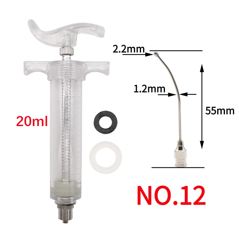 Bird Feeding Syringe Bird Oral Gavage Needle Feeding Rearing Gavage Crop Needle Parrot Pigeon Bird Poultry Feeding Injection Fittings 10ml/20ml Birds Syringes