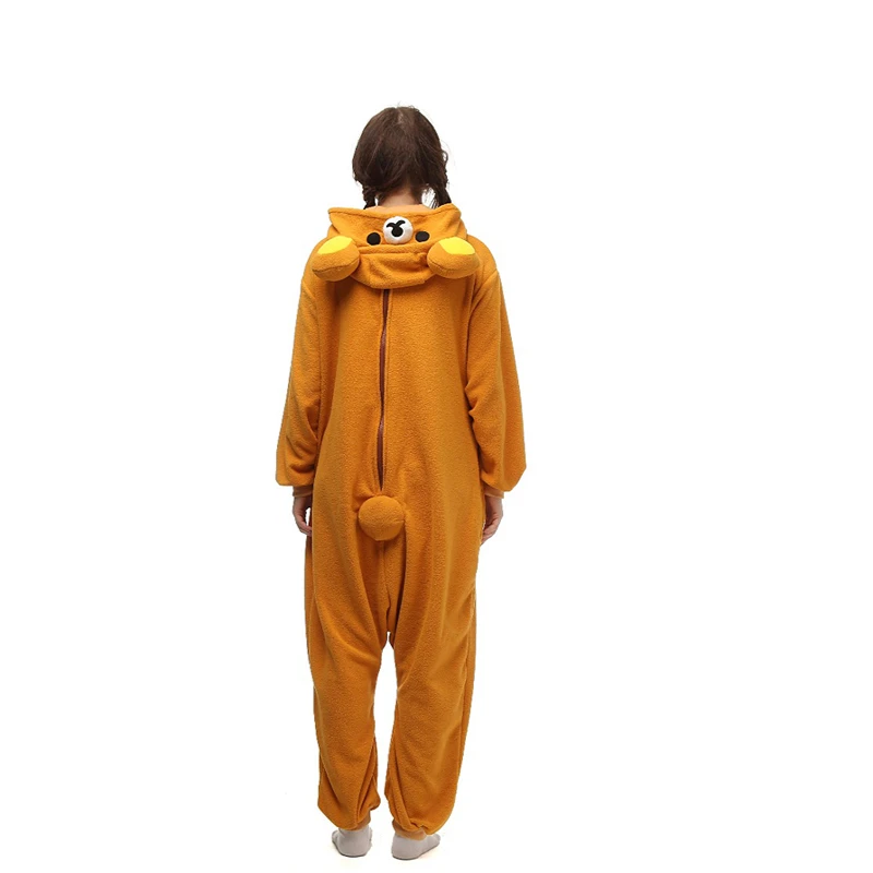 Unisex Adult Relax Bear Onesie Animal Cosplay Costume One Piece Pajamas Kigurumi Costume Cartoon Pajamas Onesie Props cosplay costumes