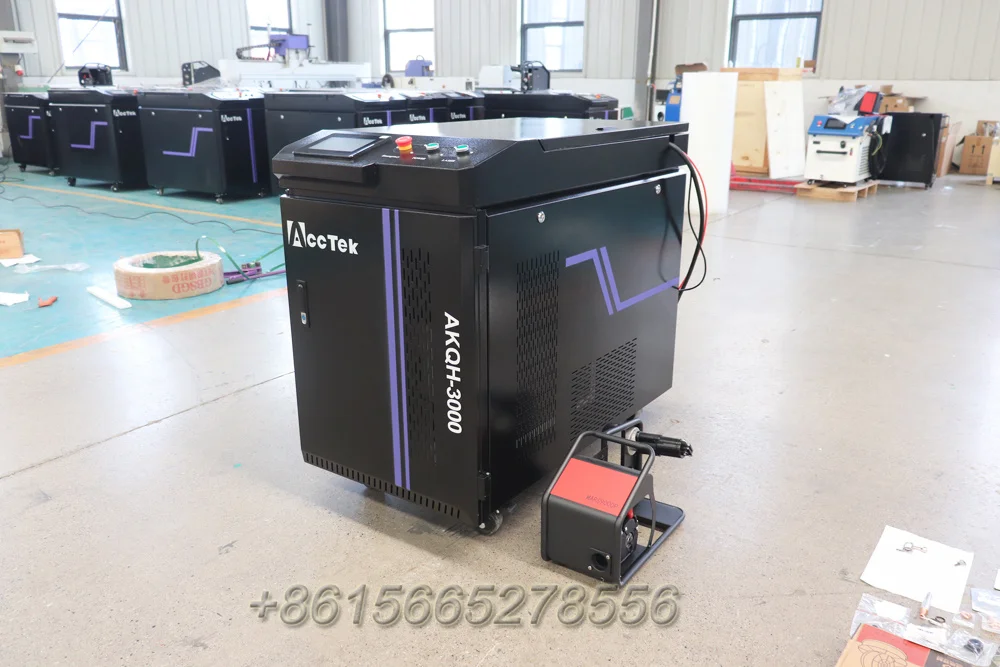 AccTek 3000w Fiber Laser 4in1 Weld Rust Remove Metal Cut Combined at 1 Portable Laser Machines 1500w 2kw 3kw 2