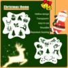 Christmas holiday face painting festival performance hollow pattern quick-draw printing Stencils washable 2