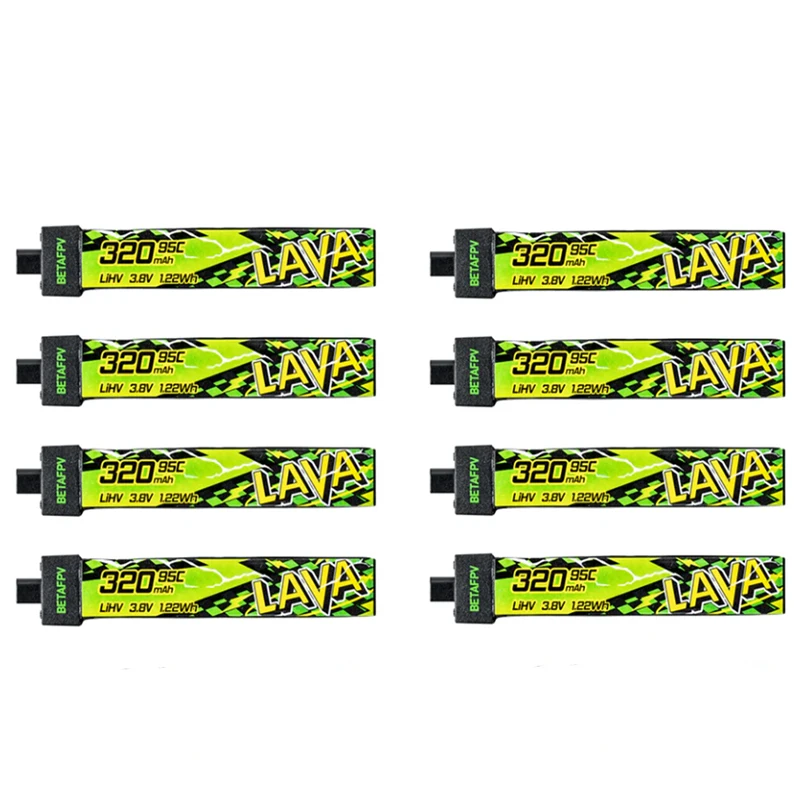 BETAFPV LAVA II 1S 320 мАч 3,8 В 95C Аккумулятор BT2.0 Разъем с зарядным устройством для Air65, Meteor65 Pro, Cetus thumbnail 4