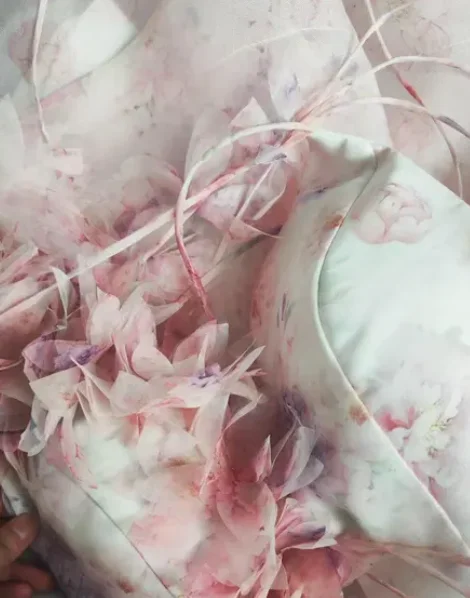 Chic Floral Printed Mini Dress Backless Sleeveless Hem Stacking Dresses photo review