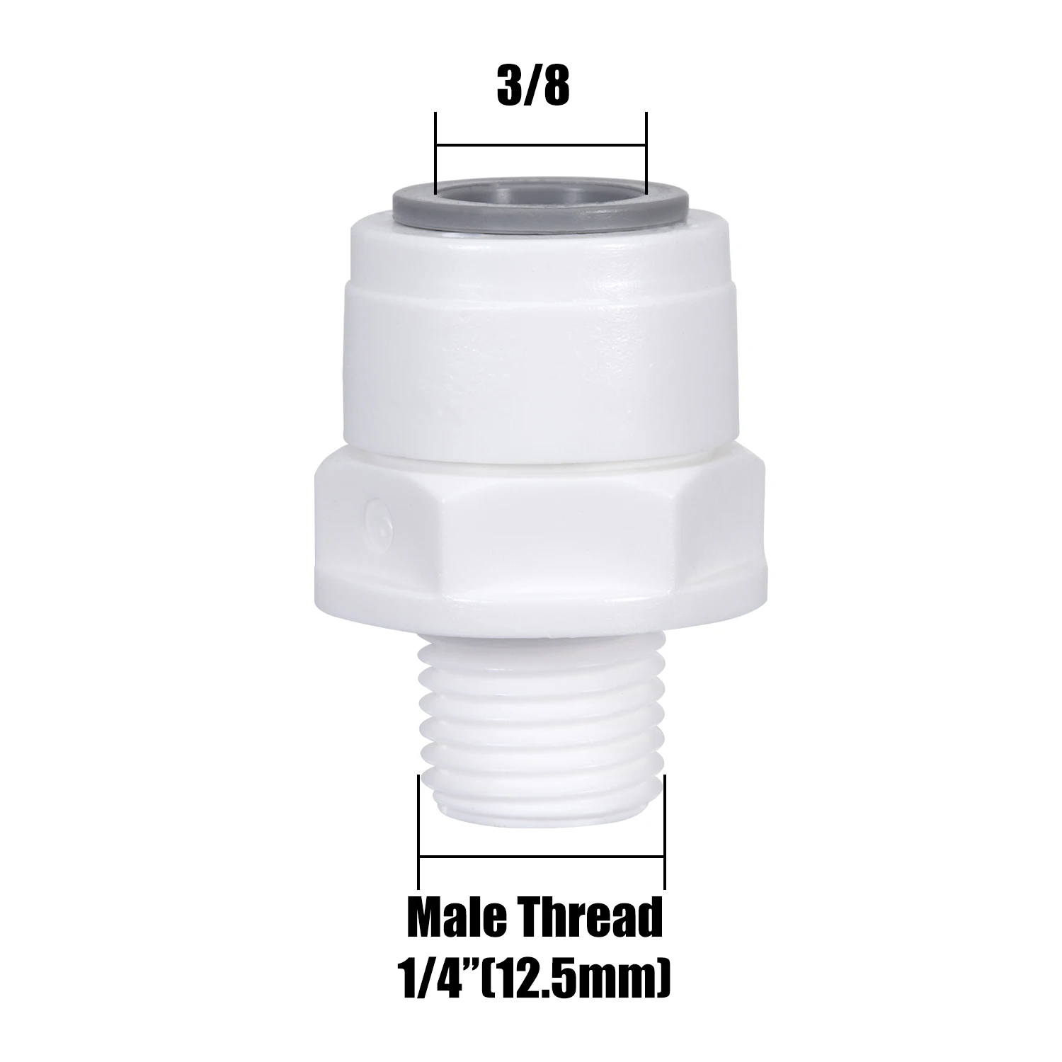 10Pcs Gerade RO Wasser Fitting Männlich Weiblich Gewinde 1/4 3/8 Kupplung Schlauch Rohr Anschluss Wasser Filter Umkehrosmose Teile neue – Detail 13