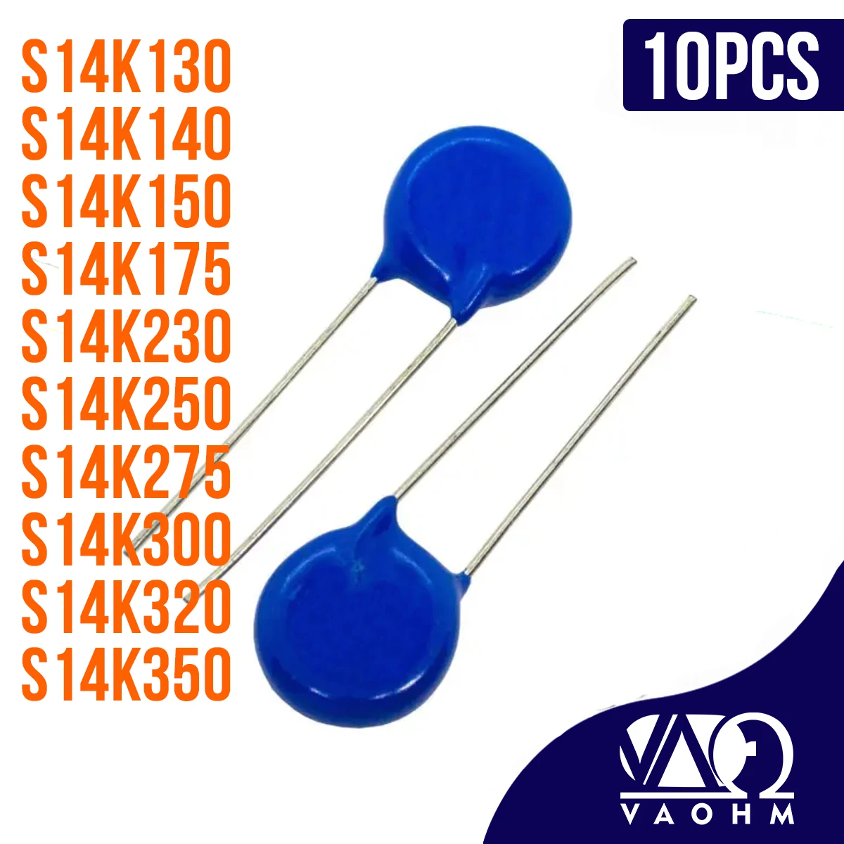 VaristordoxidodometalS14K130S14K140S14K150S14K175S14K230