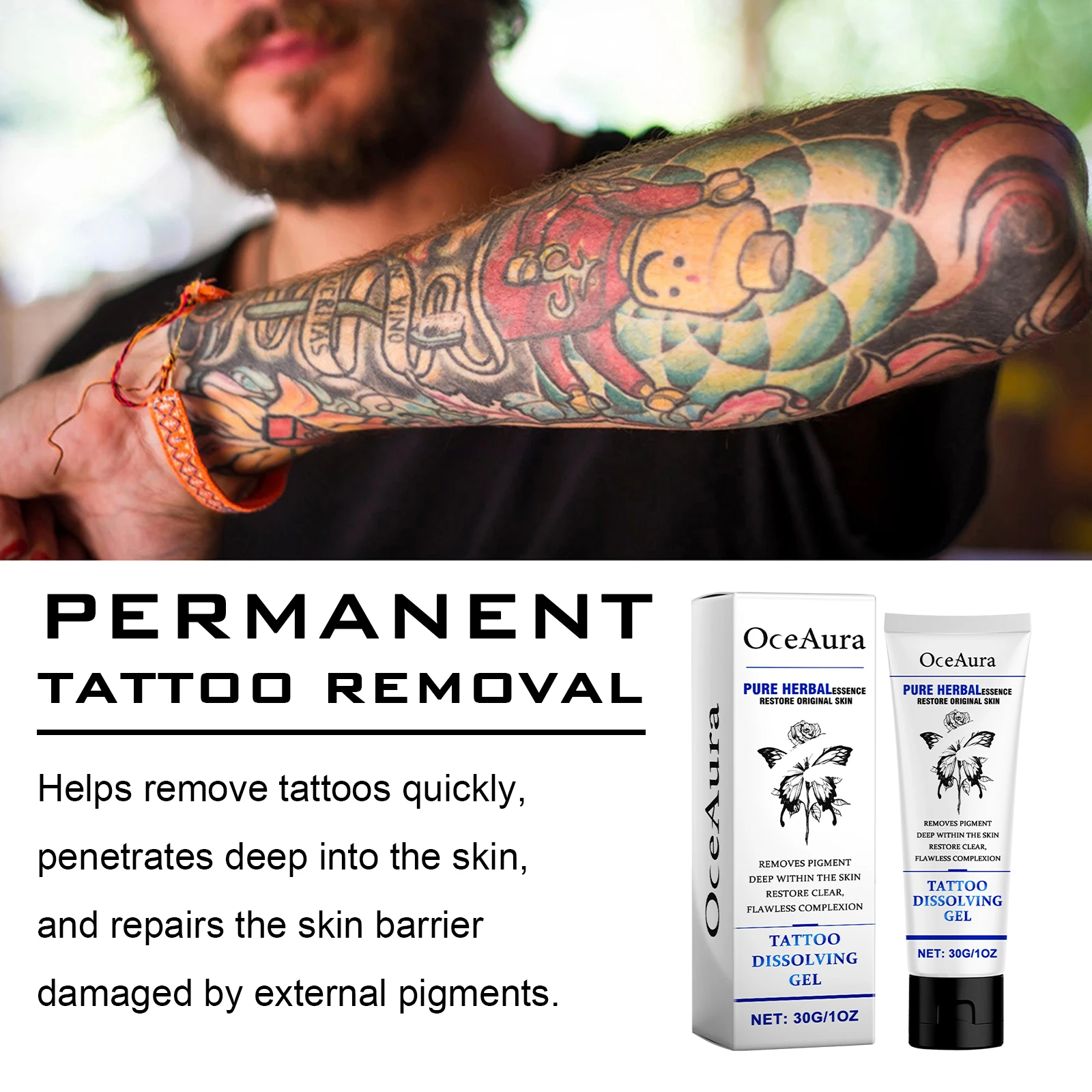 Oceaura Herbal Tattoo Remove Gel 2