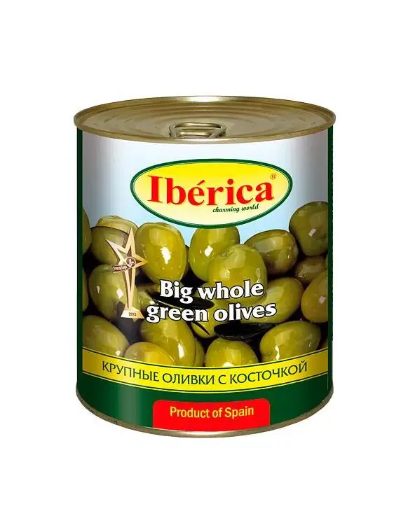 Оливки IBERICA крупные с/к 875г