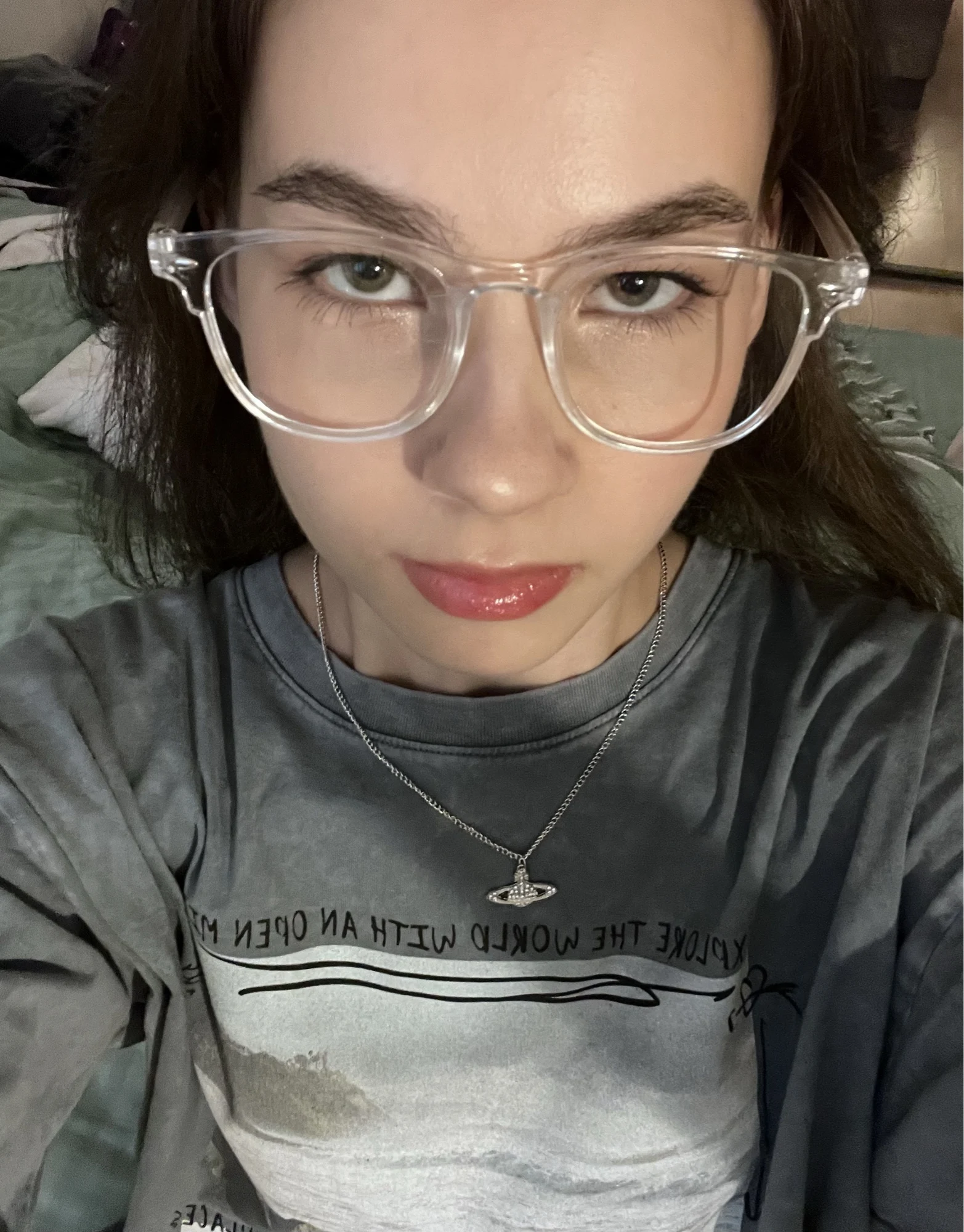 Transparent Computer Glasses Frame Women Men Anti Blue Light Round Eyewear Blocking Glasses Optical Spectacle Eyeglass photo review