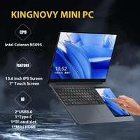 Cheap L10 Dual Screen Laptop 15.6 Inch IPS + 7'' Touch Intel Celeron N5095 Max 16G DDR4 2T SSD Slim Office Notebook PC Computer 1