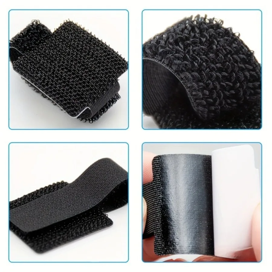 Cable Ties Nylon Cable Ties 10 Piece Self-adhesive Nylon Cable Tie for Data Cable Computer Cable Storage Office Management
