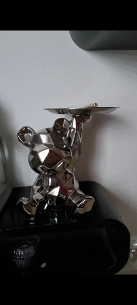 Bear Bank, Ceramic Geometric Ornament for Stylish Storage photo review